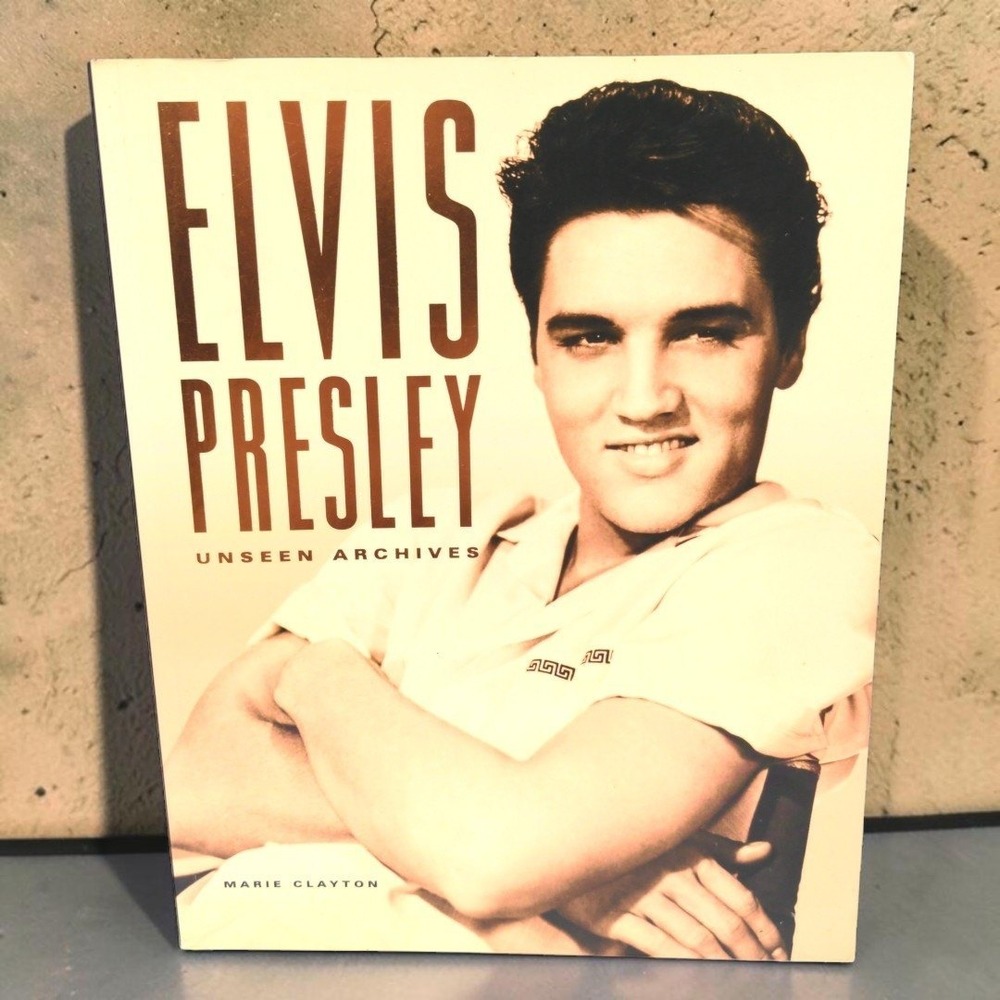 Vtg Elvis Presley Unseen Archives 2004 Marie Clayton Barnes Noble Book Rock Roll